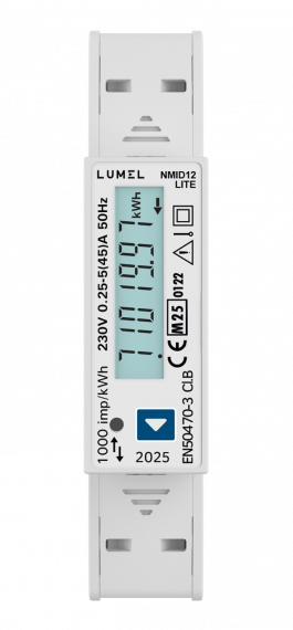 Single-phase MID certified energy meter (up to 45A)