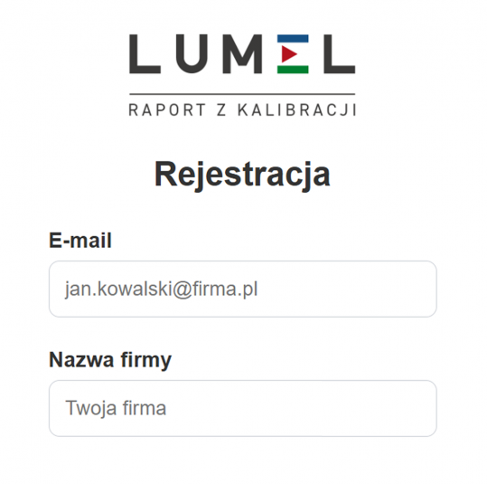 Raporty z kalibracji urządzeń