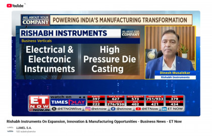 Rishabh Instruments On Expansion, Innovation & Manufacturing Opportunities - Business News - ET Now - thumbnail