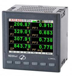 Power network meter with Ethernet and recording dedicated to IoT applications