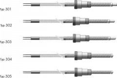 Czujniki do pomiaru temperatury cylindrów wtryskarek, wytłaczarek, form wtryskowych - CT301, CT302, CT303, CT304, CT305