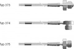 Universal temperature sensor with threaded fitting - CT373_CT374_CT375