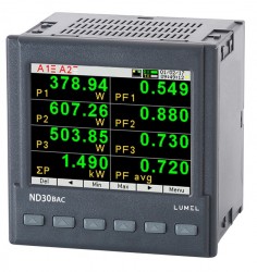 1 and 3-phase power network meter with BACnet for BMS applications