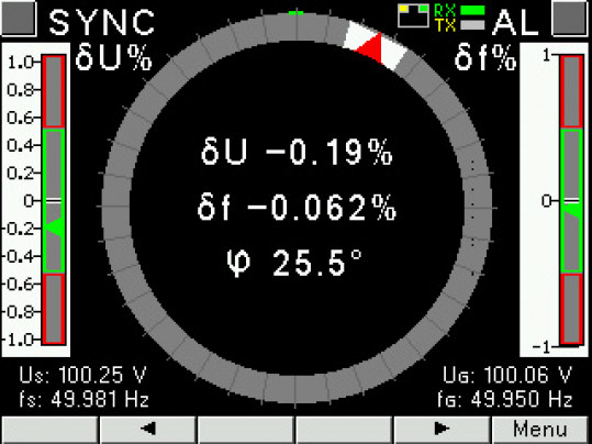 Synchronization meter / Synchronoscope