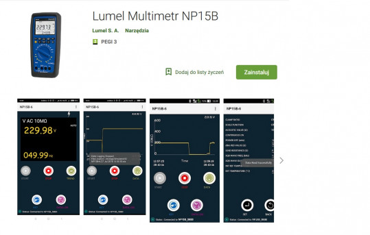 True RMS digital multimeter with data logging, view function & Bluetooth