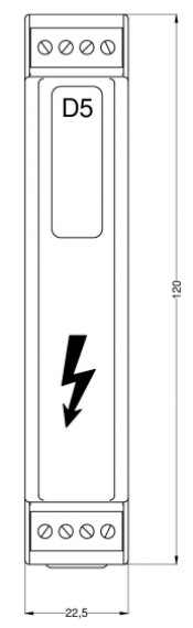 Transducer of D.C. circuit parameters with Ethernet