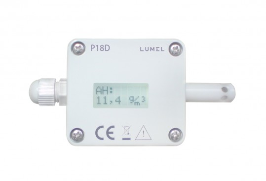 Humidity and temperature transducers with digital and analog output