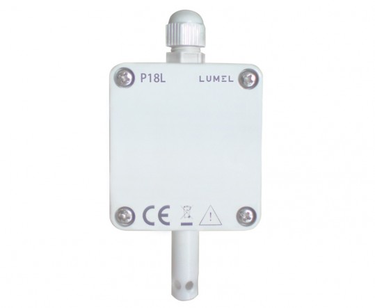 Humidity and temperature transducer with analog output