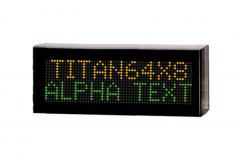 Alphanumeric displays Titan series for outdoor or indoor applications